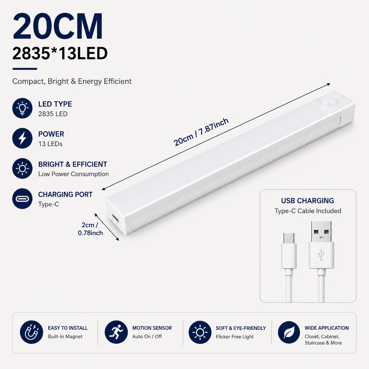 JEK LumiSense™ Wireless Motion Sensor Light