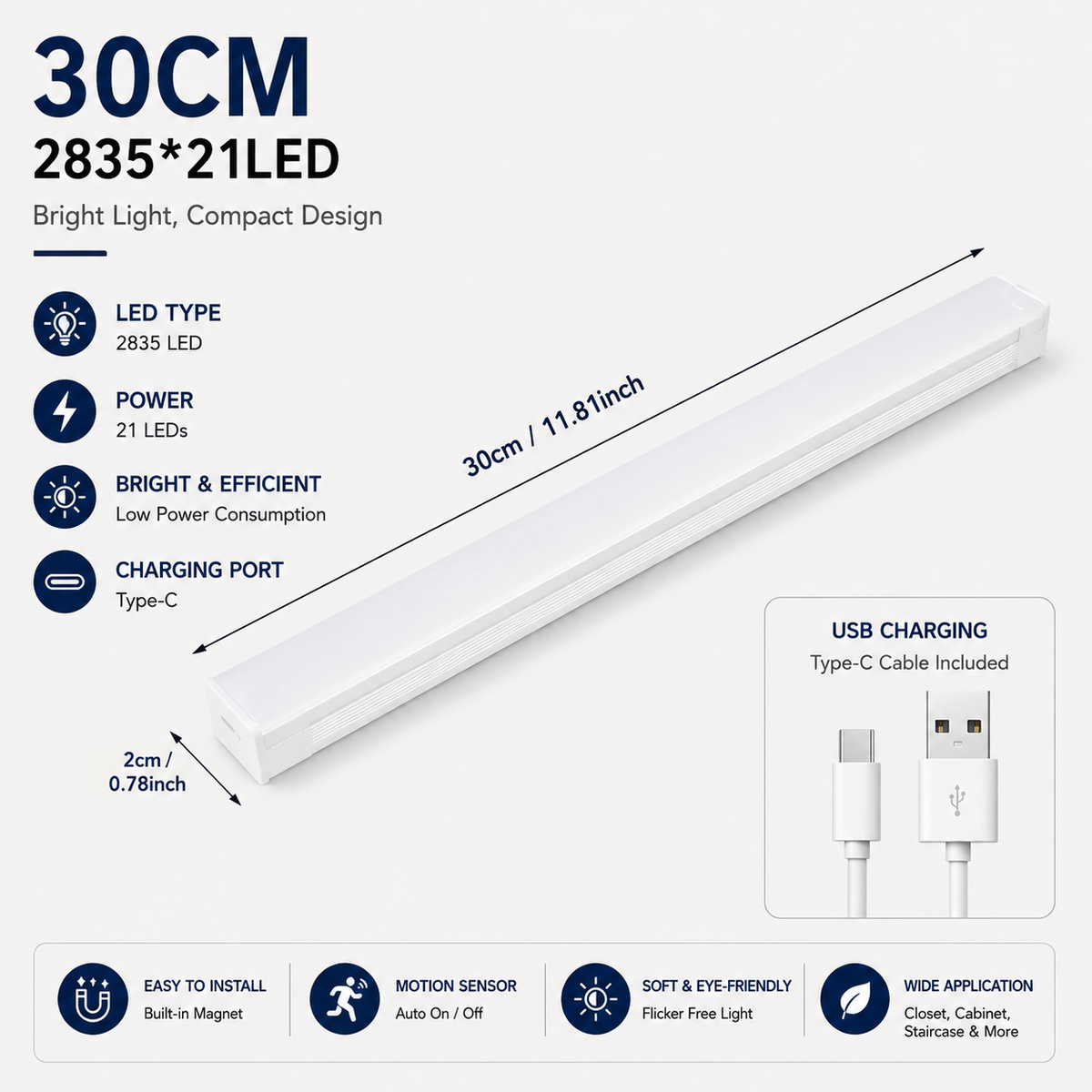 JEK LumiSense™ Wireless Motion Sensor Light
