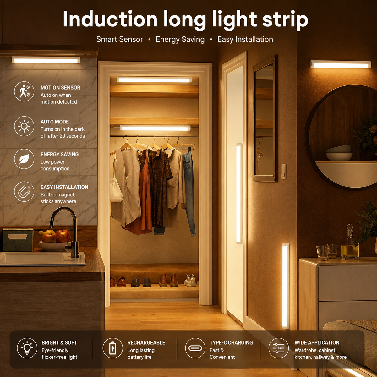 JEK LumiSense™ Wireless Motion Sensor Light