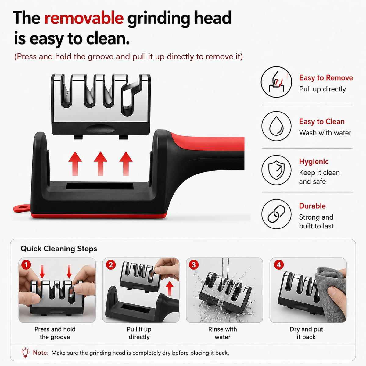 JEK EdgeMaster™ 4-Stage Professional Knife Sharpener