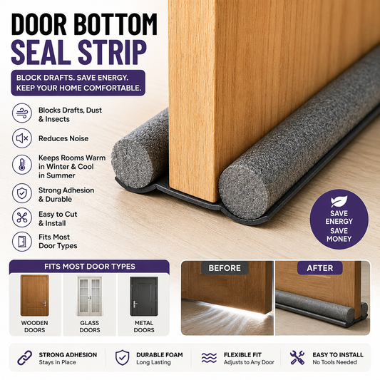 JEK DraftGuard™ Flexible Door Bottom Seal