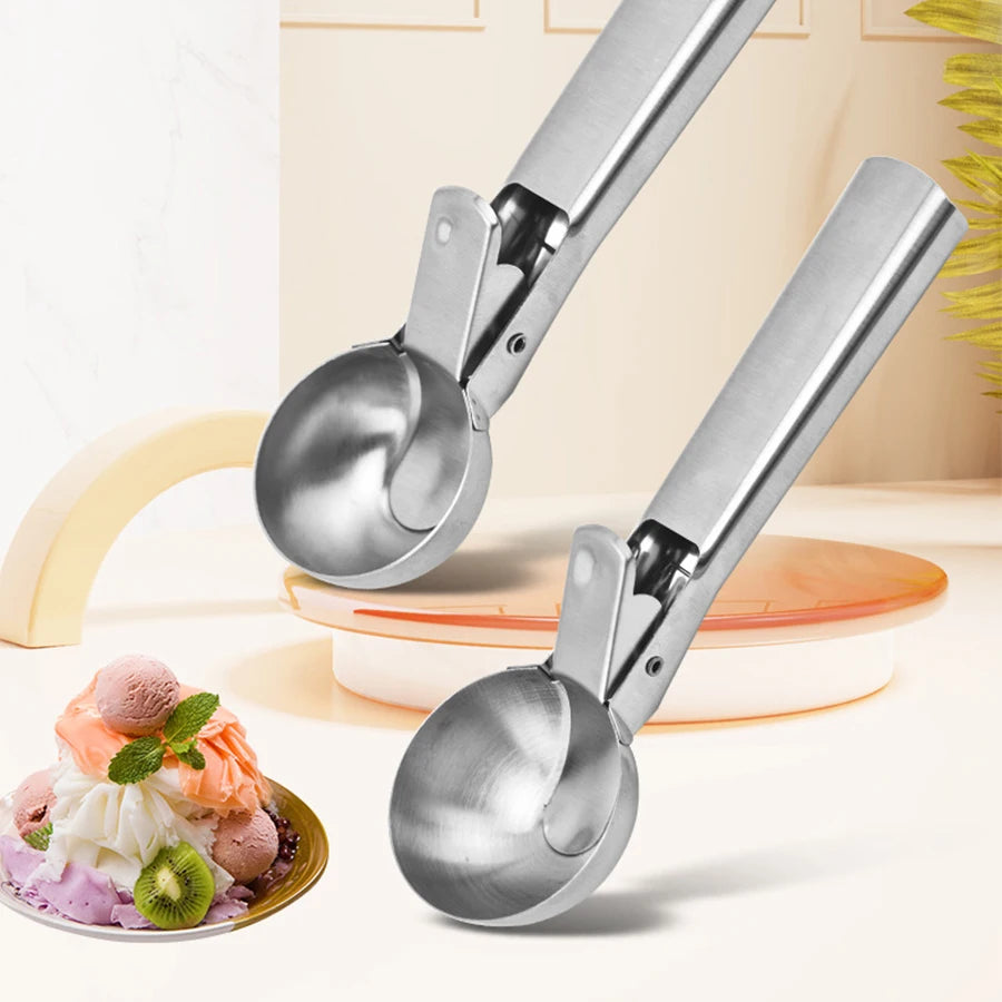 JEK ScoopPro™ Stainless Steel Ice Cream & Fruit Scoop