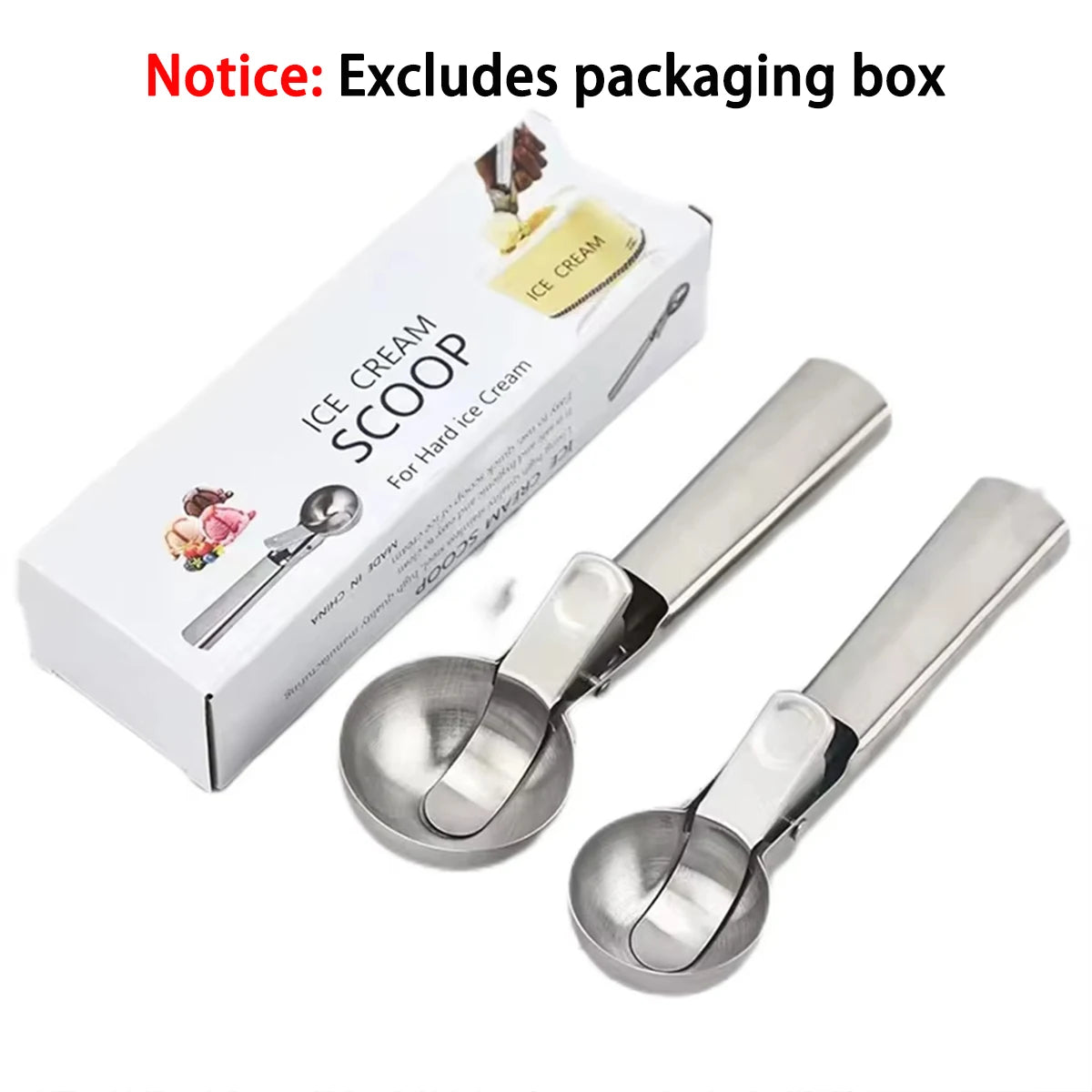 JEK ScoopPro™ Stainless Steel Ice Cream & Fruit Scoop
