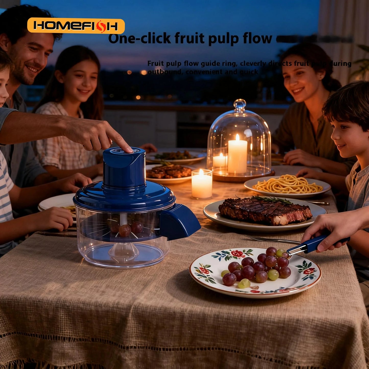 JEK PeelEase™ Hands-Free Electric Fruit & Vegetable Peeler