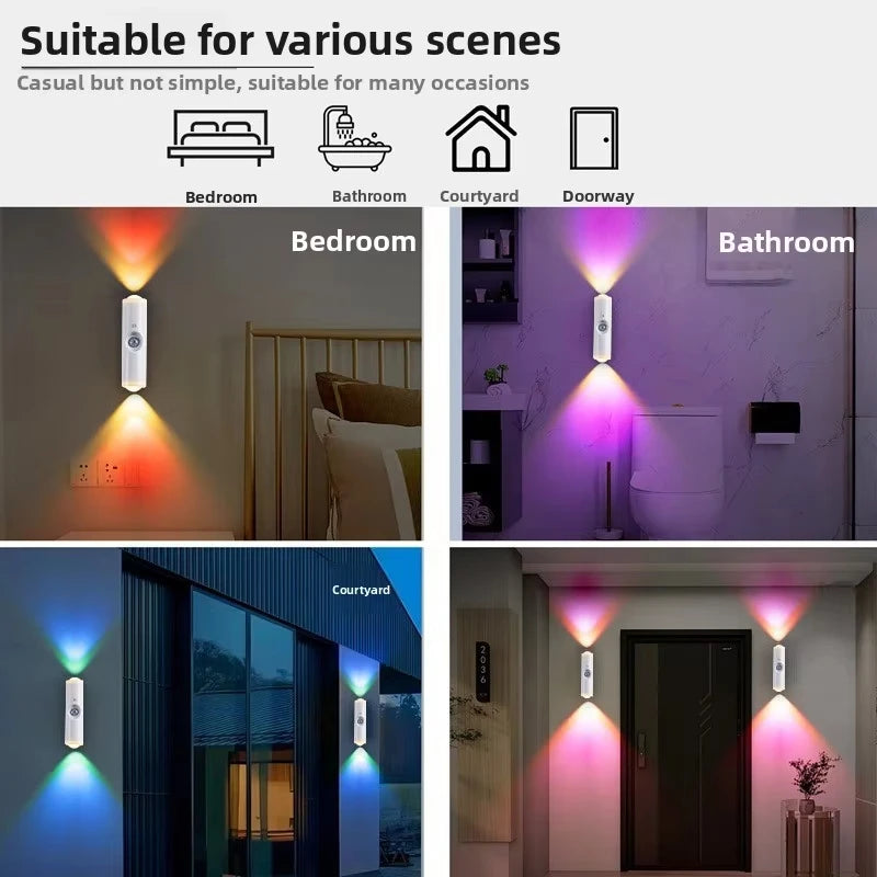 JEK AuraBeam™ RGB Motion Wall Light