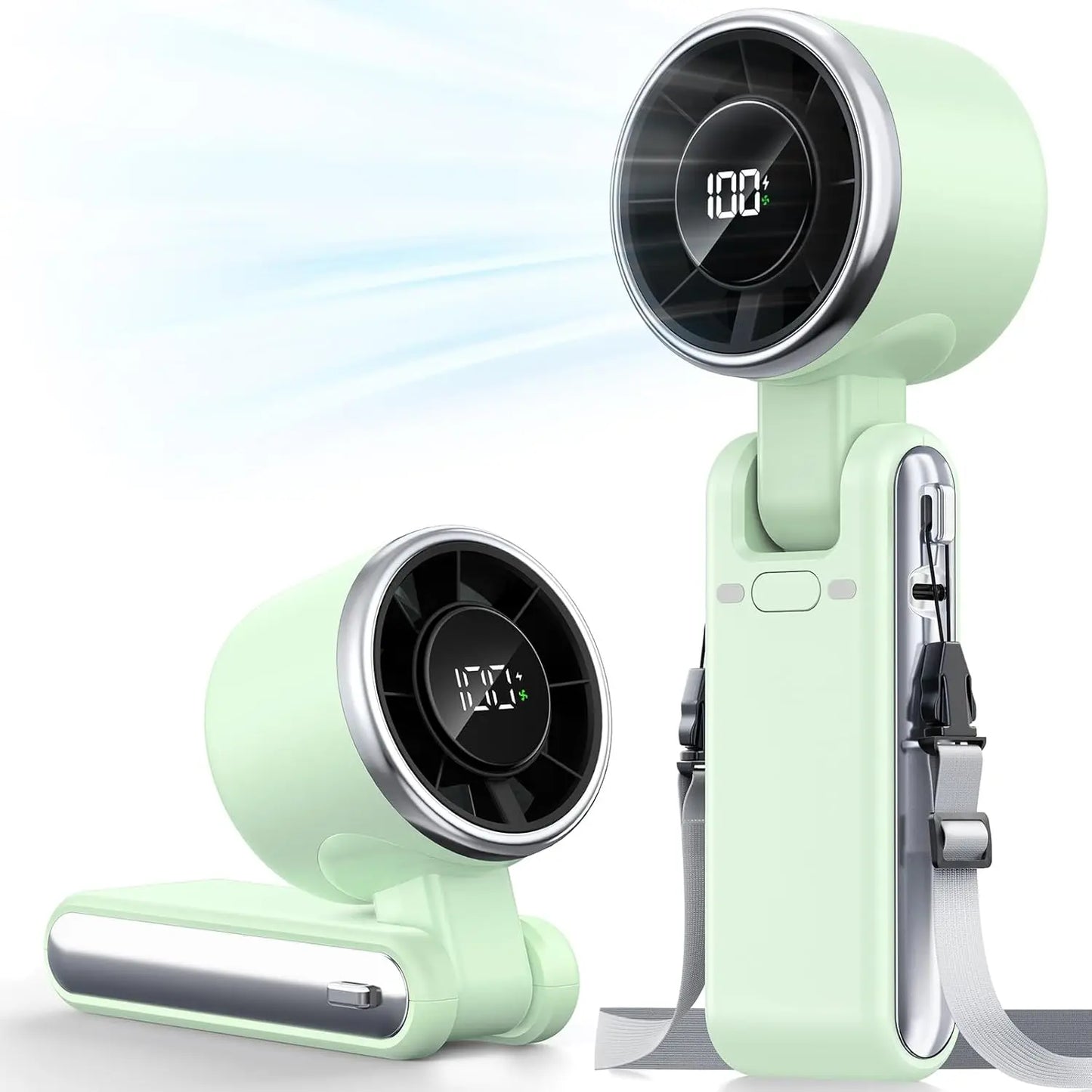JEK TurboBreeze™ Rechargeable 5-Speed Handheld Fan