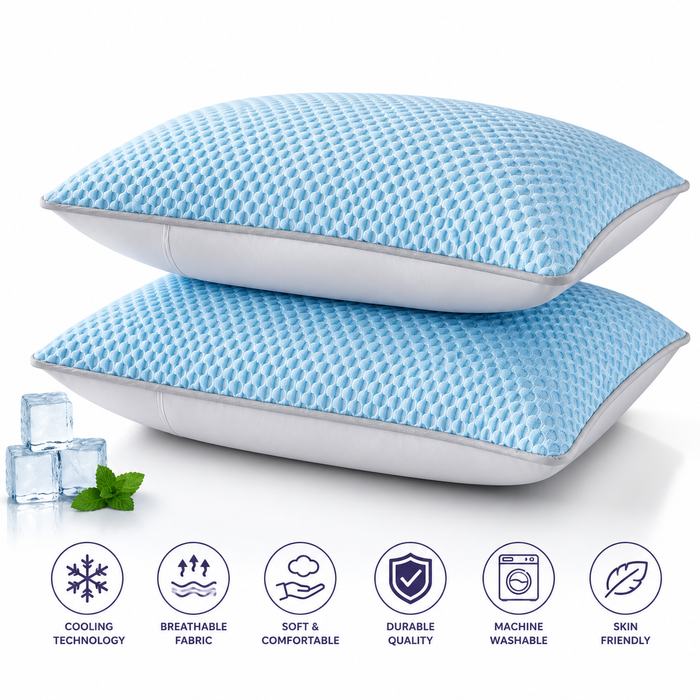 JEK ArcticRest™ Cooling Pillowcase – 48 × 70 cm