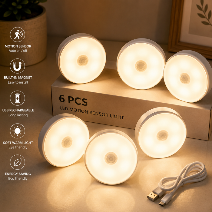 JEK MotionGlow™ Rechargeable Cabinet Lights