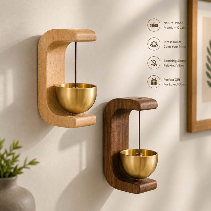 JEK ZenChime™ Japanese-Style Wooden Door Chime